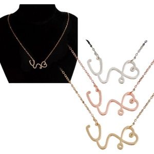 Nurse Doctor EMT stethoscope necklace